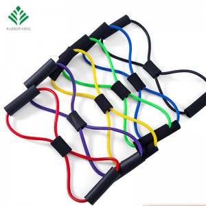 Joogavastuskaistan putki venytettävä vartalon kunto lihasharjoittelu 8 -tyyppi